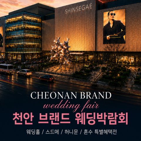 신부동·신세계 웨딩박람회 · 천안 브랜드 웨딩박람회