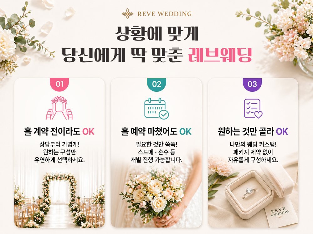 강릉 세인트존스 레브웨딩박람회 맞춤 상담 — 예식장 미정 커플과 예약 완료 커플 모두 가능