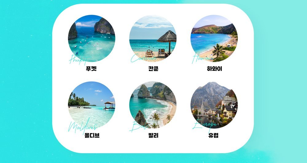 포천 송우리 위드유 웨딩박람회 신혼여행 상담 여행지 여섯 곳 — 유럽·하와이·몰디브·발리·칸쿤·푸켓